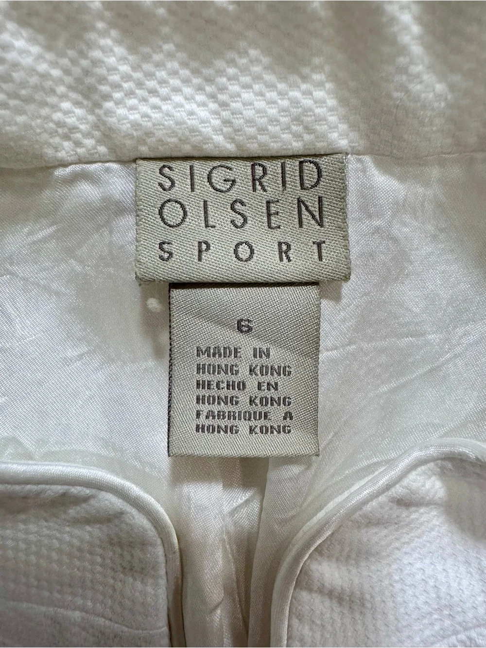 Sigrid Olsen White Jacket with Pastel Floral Embroidery - Picture 3 of 16